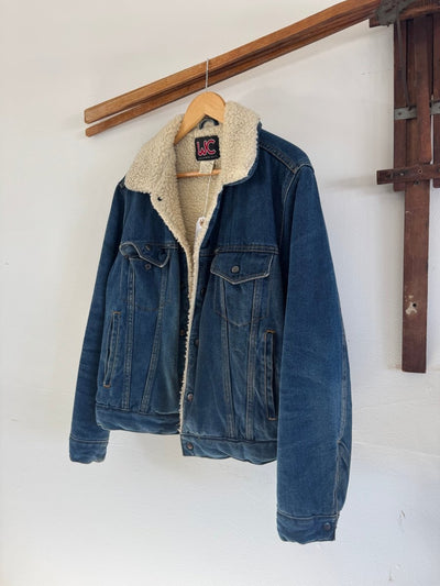VTG WC Fleece Lined Denim Jacket - Diamonds & Rust