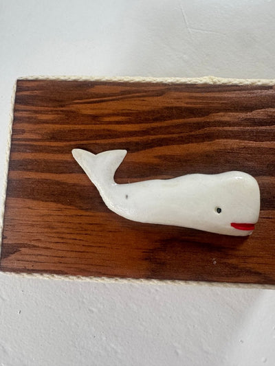VTG Whale Wood Box - Diamonds & Rust