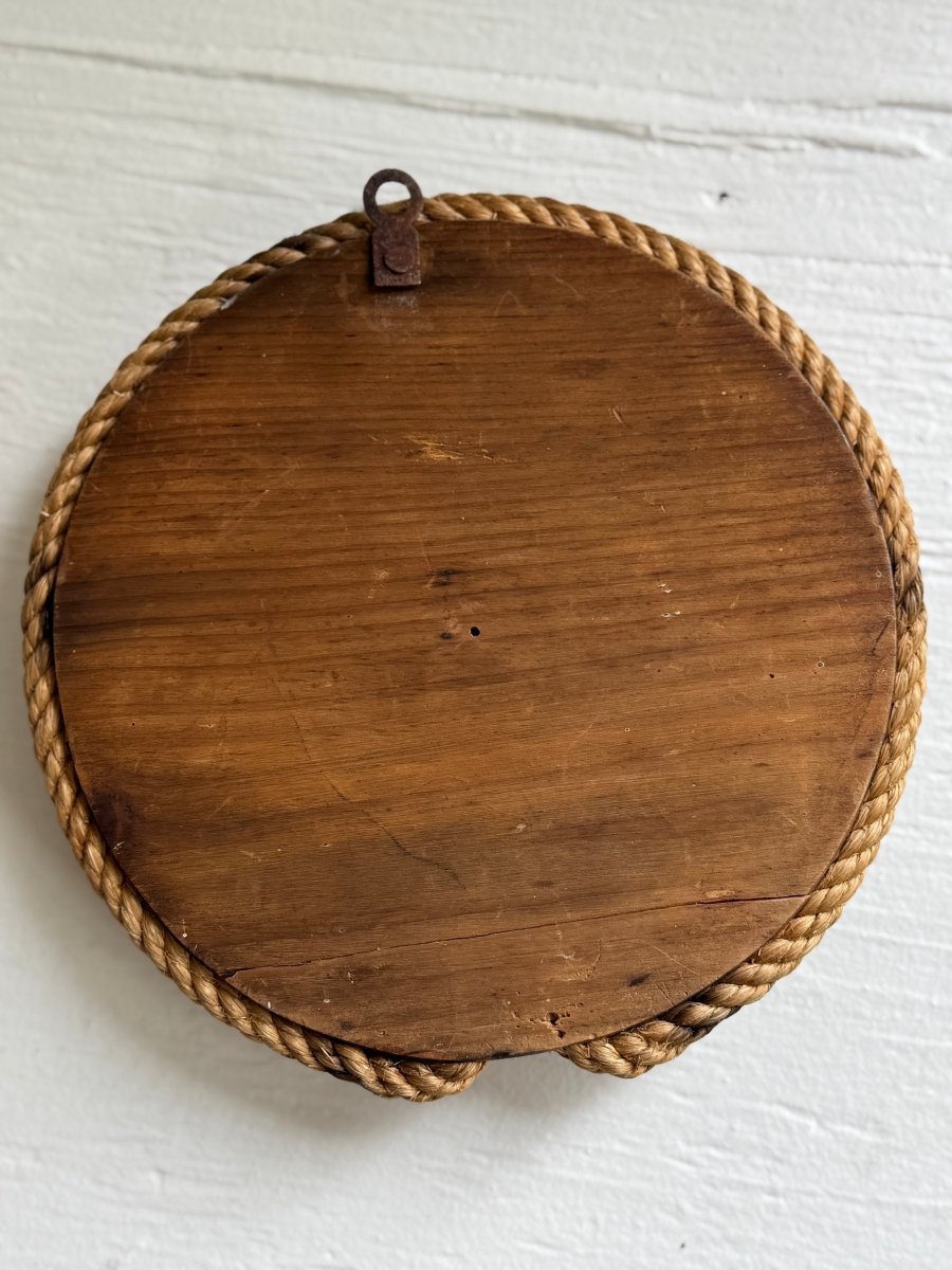 VTG Whale Wood Plaque - Diamonds & Rust