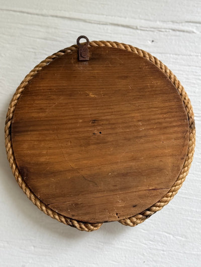 VTG Whale Wood Plaque - Diamonds & Rust