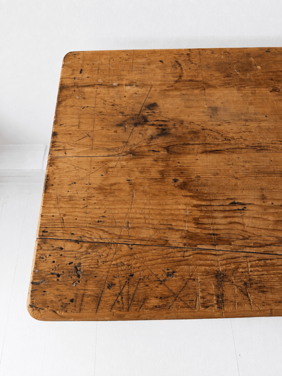 VTG Wood Task Desk - Diamonds & Rust