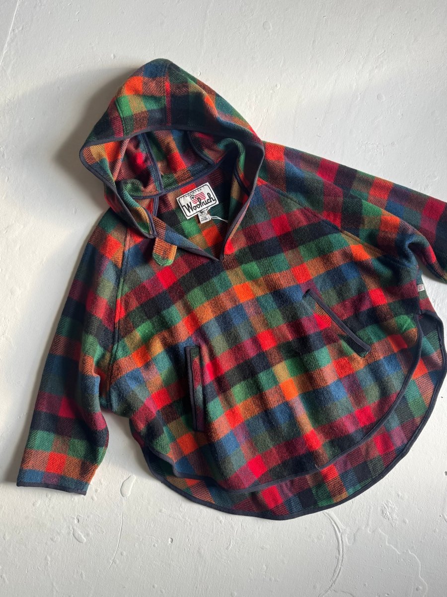 VTG WOOLRICH Hooded Poncho - Diamonds & Rust