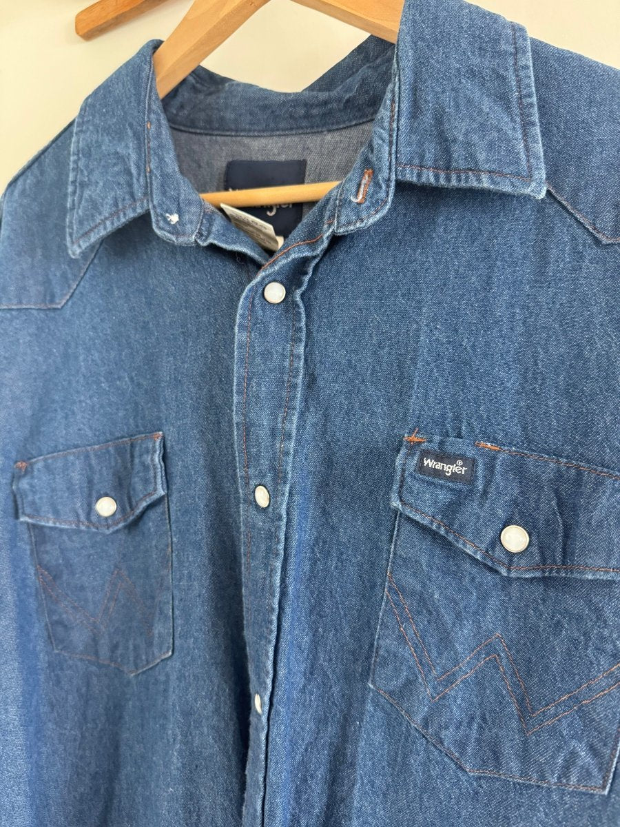 VTG Wrangler Work Shirt - Diamonds & Rust