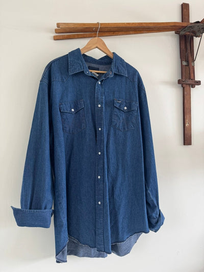 VTG Wrangler Work Shirt - Diamonds & Rust