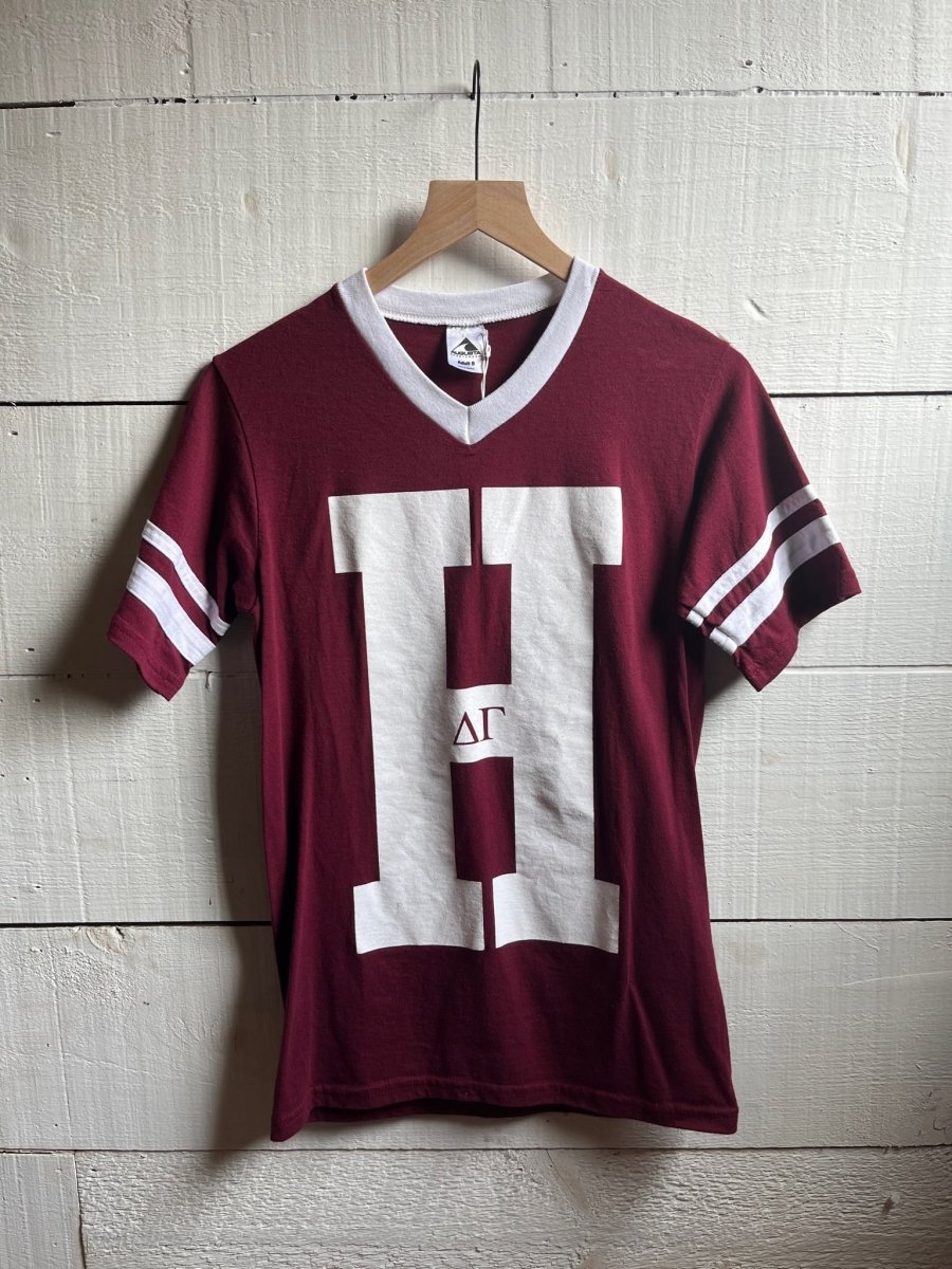 1980s Harvard Delta Gamma Football Tee - Diamonds & Rust