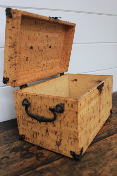 Vintage Cork Chest - Diamonds & Rust