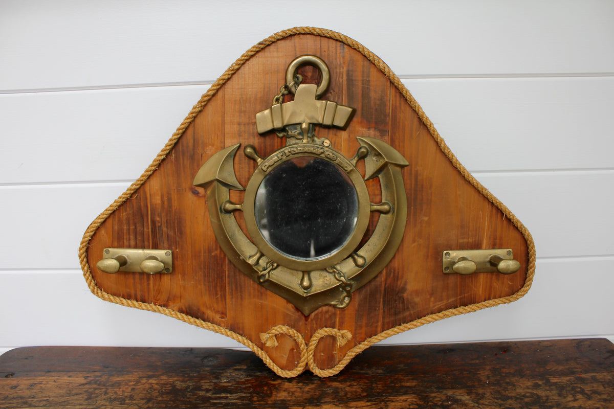 Vintage Anchor Mirror - Diamonds & Rust