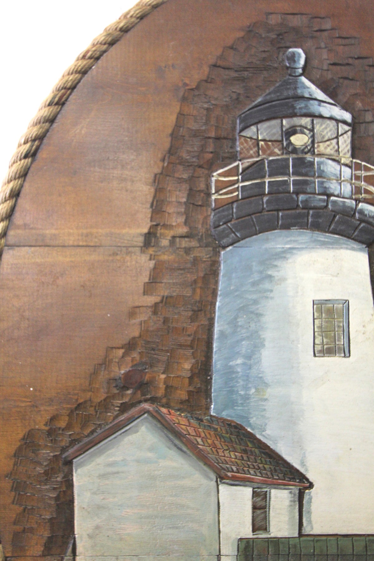 Hand Carved Lighthouse Wall Art