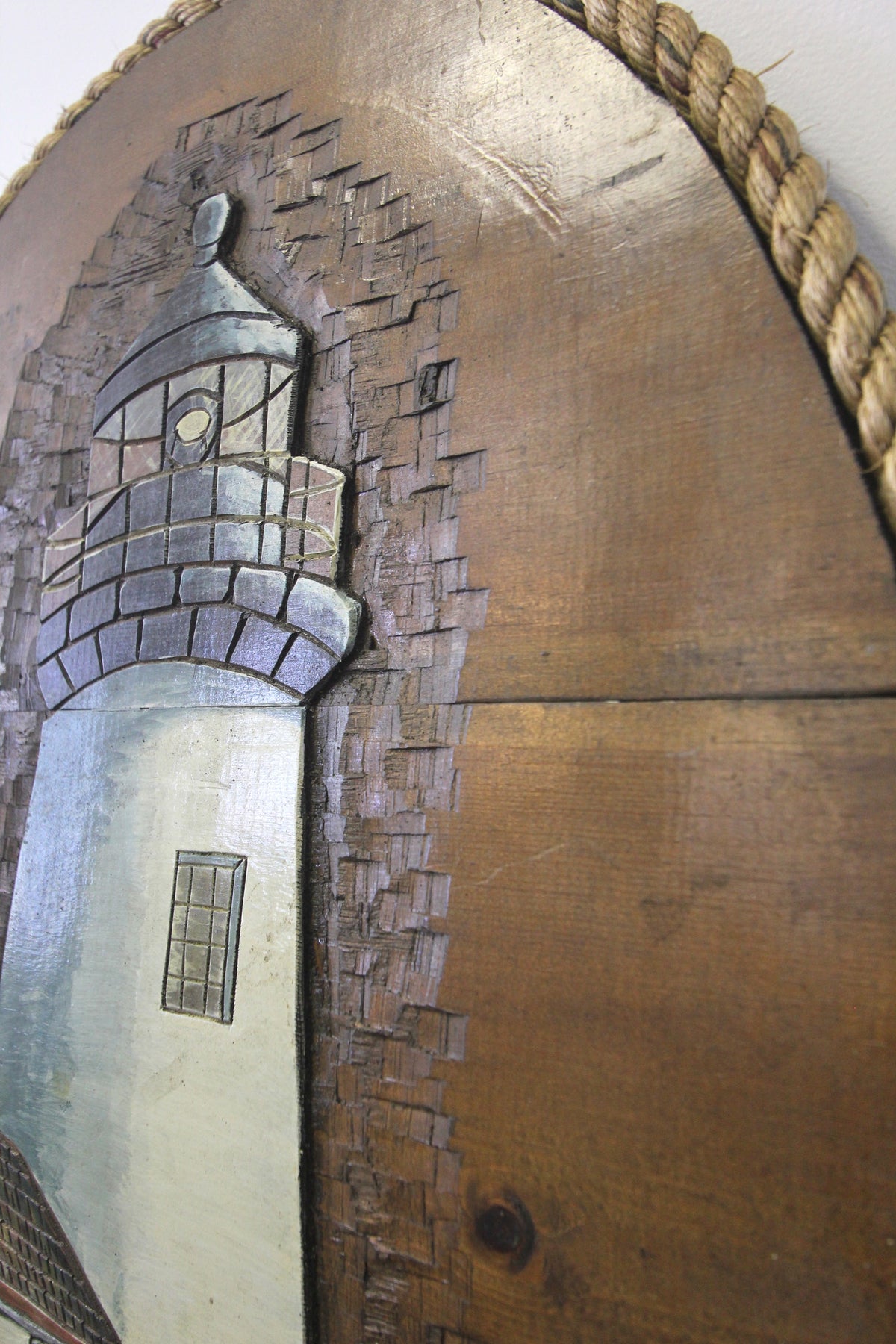 Hand Carved Lighthouse Wall Art