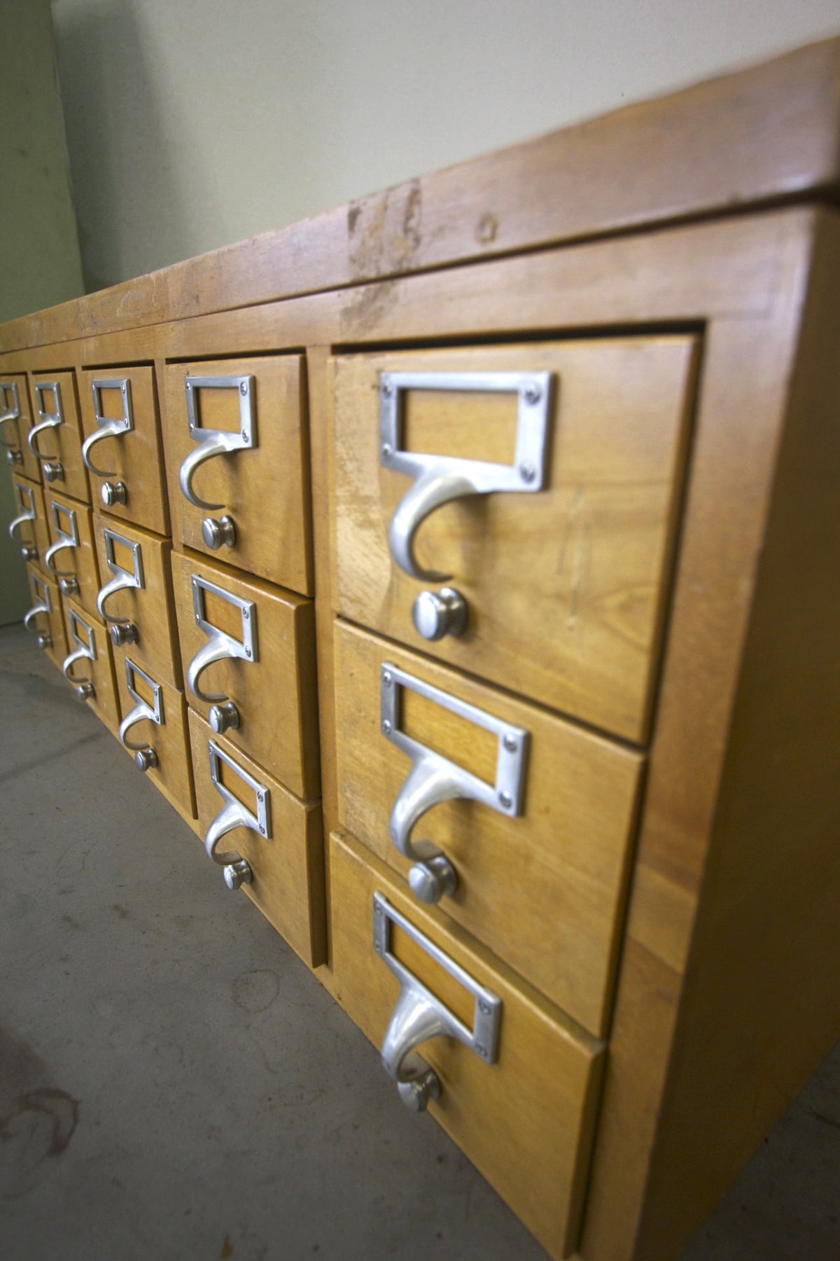 Oak Card Catalog