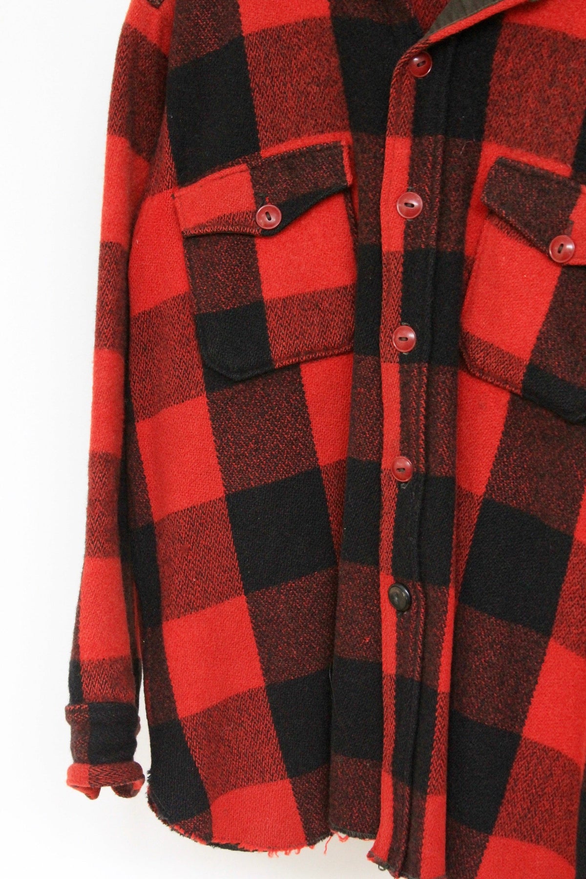 Vintage Woolrich Buffalo Plaid Over Shirt - Diamonds & Rust
