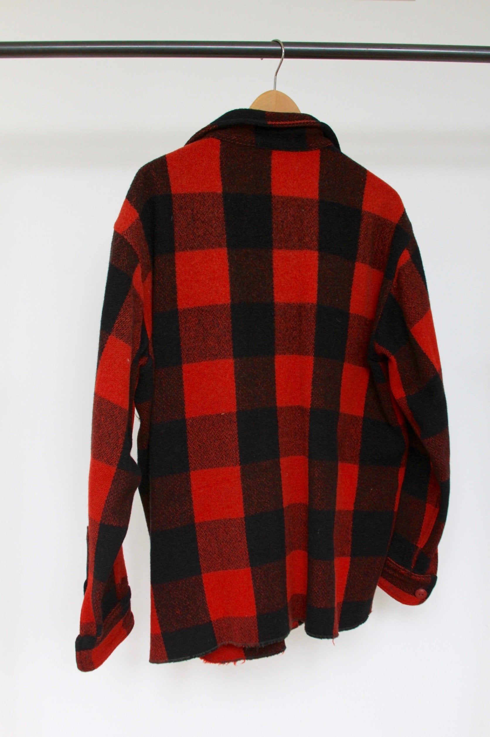 Vintage Woolrich Buffalo Plaid Over Shirt - Diamonds & Rust