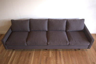 1960s Four Seater Sofa - Diamonds & Rust
