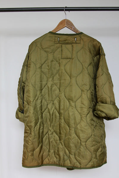 Vintage Quilted Parka Liner Coat - Diamonds & Rust