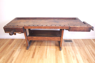 Antique Wood Workbench