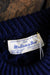 Navy Fishermen's Sweater - Diamonds & Rust