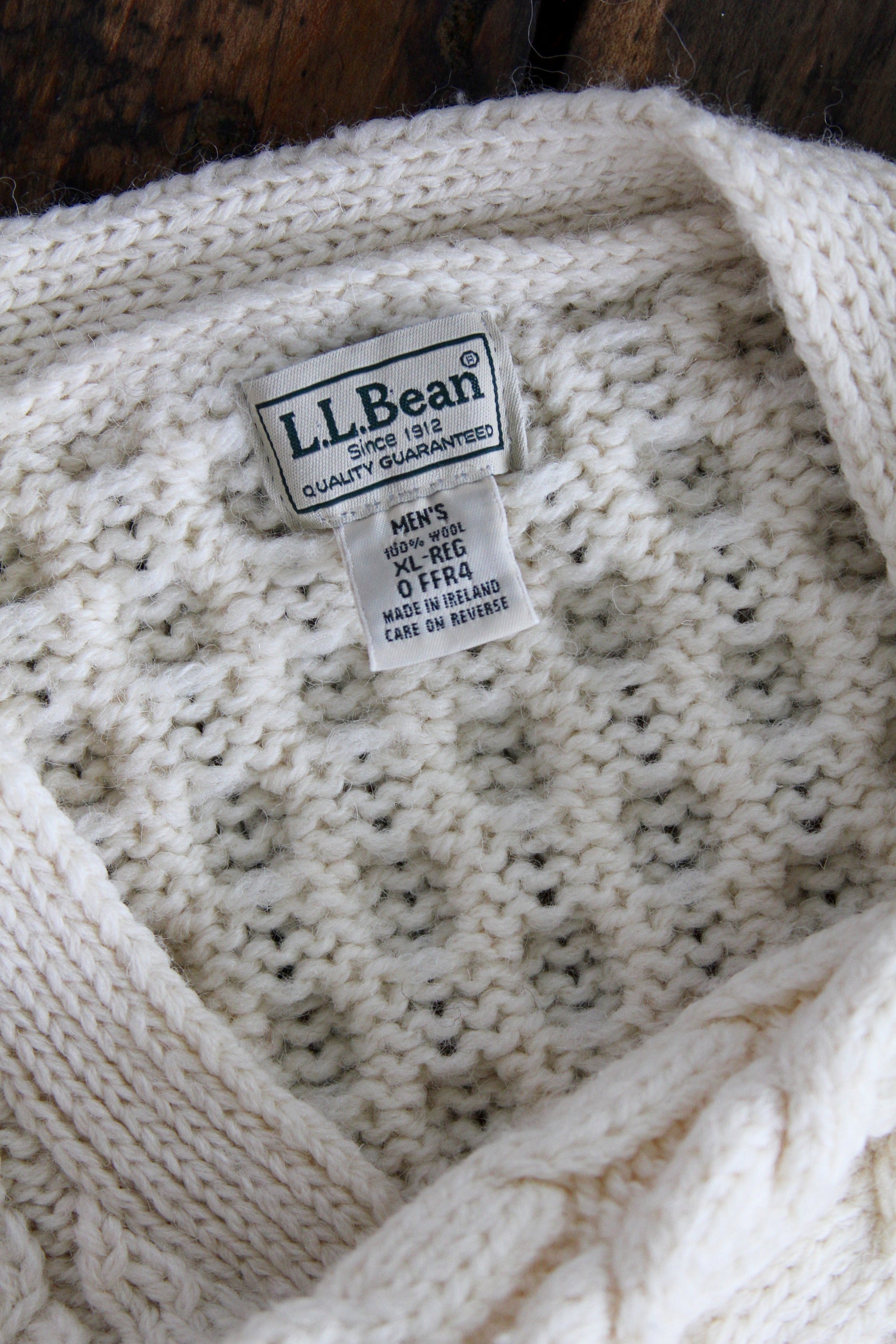 Vintage Fishermen's Sweater - Diamonds & Rust