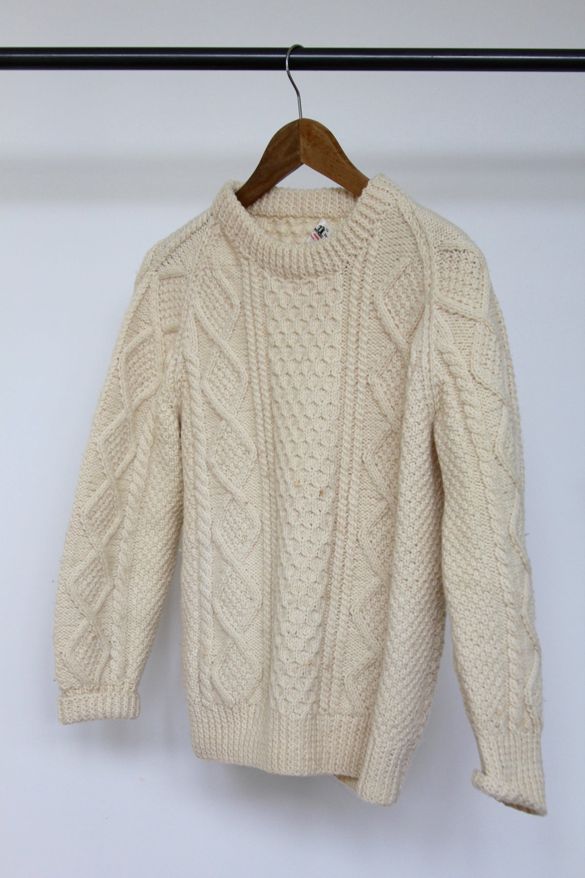 Vintage Fishermen's Sweater - Diamonds & Rust