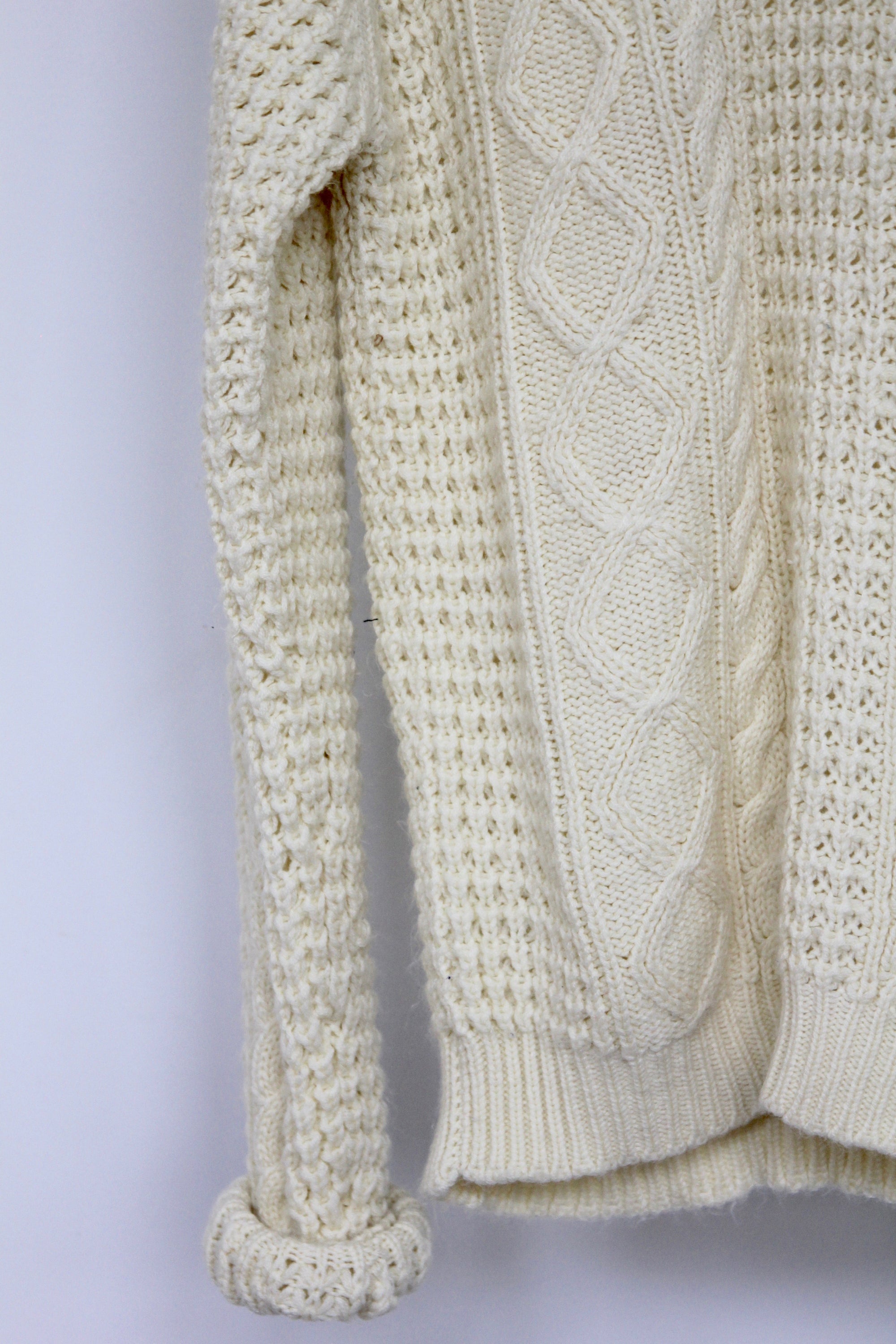 Vintage Fisherman's Sweater: XL - Diamonds & Rust