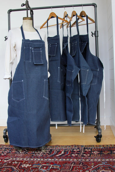 Vintage Dead Stock Denim Apron - Diamonds & Rust