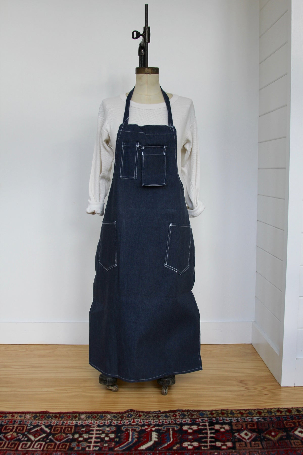 Vintage Dead Stock Denim Apron - Diamonds & Rust