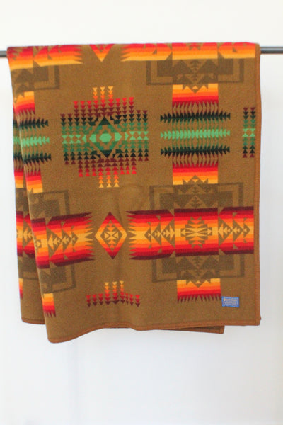 Pendleton Beaver State Brown Blanket - Diamonds & Rust