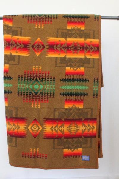 Pendleton Beaver State Brown Blanket - Diamonds & Rust