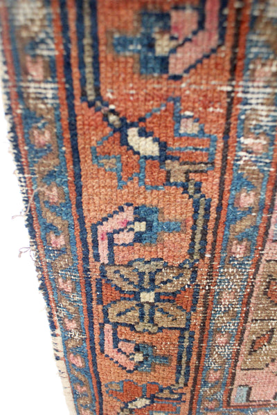 Vintage Worn In Rug - Diamonds & Rust