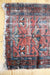 Vintage Rug: Coral & Blue - Diamonds & Rust
