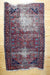 Vintage Rug: Faded Red & Blue - Diamonds & Rust