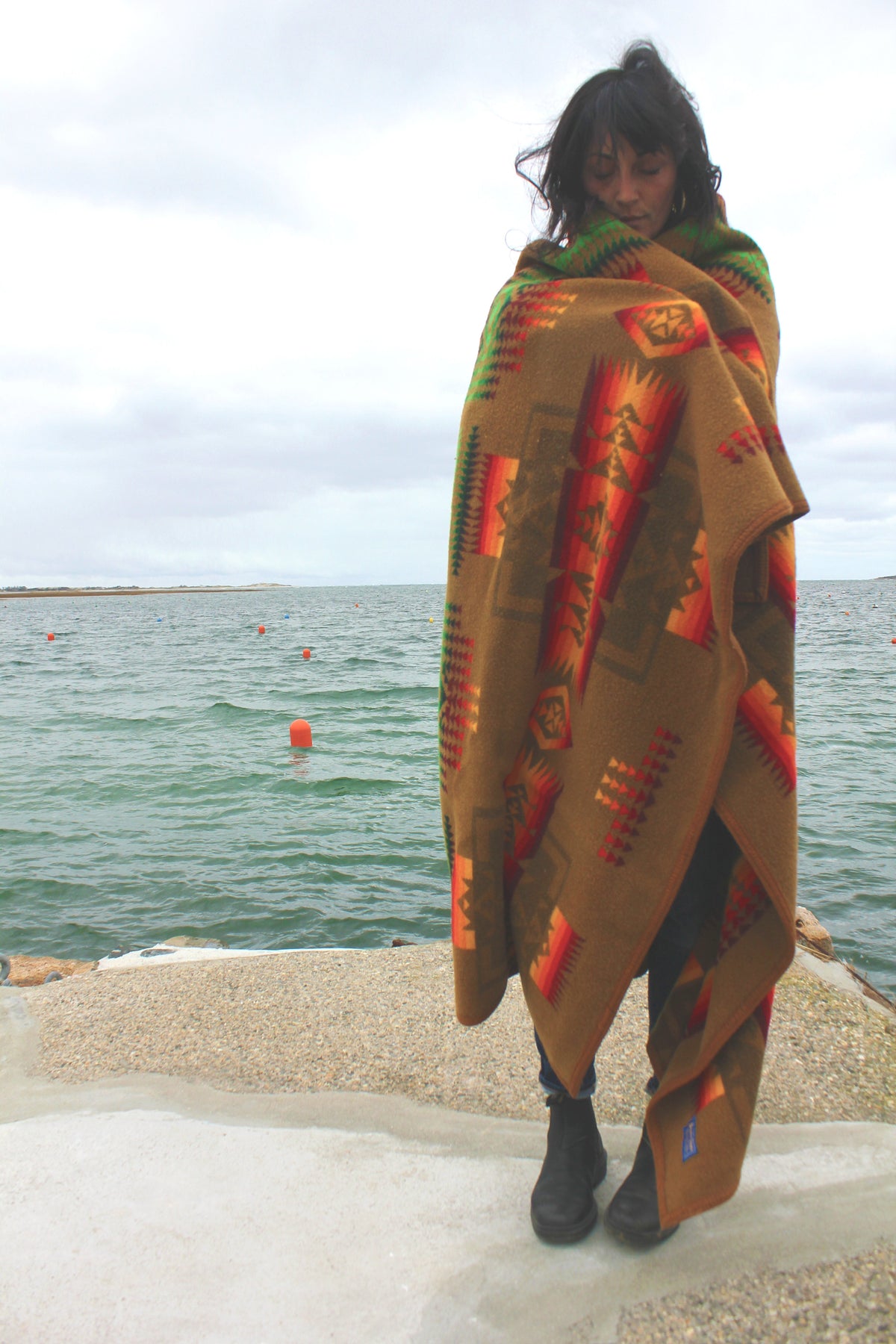 Pendleton Beaver State Brown Blanket - Diamonds & Rust