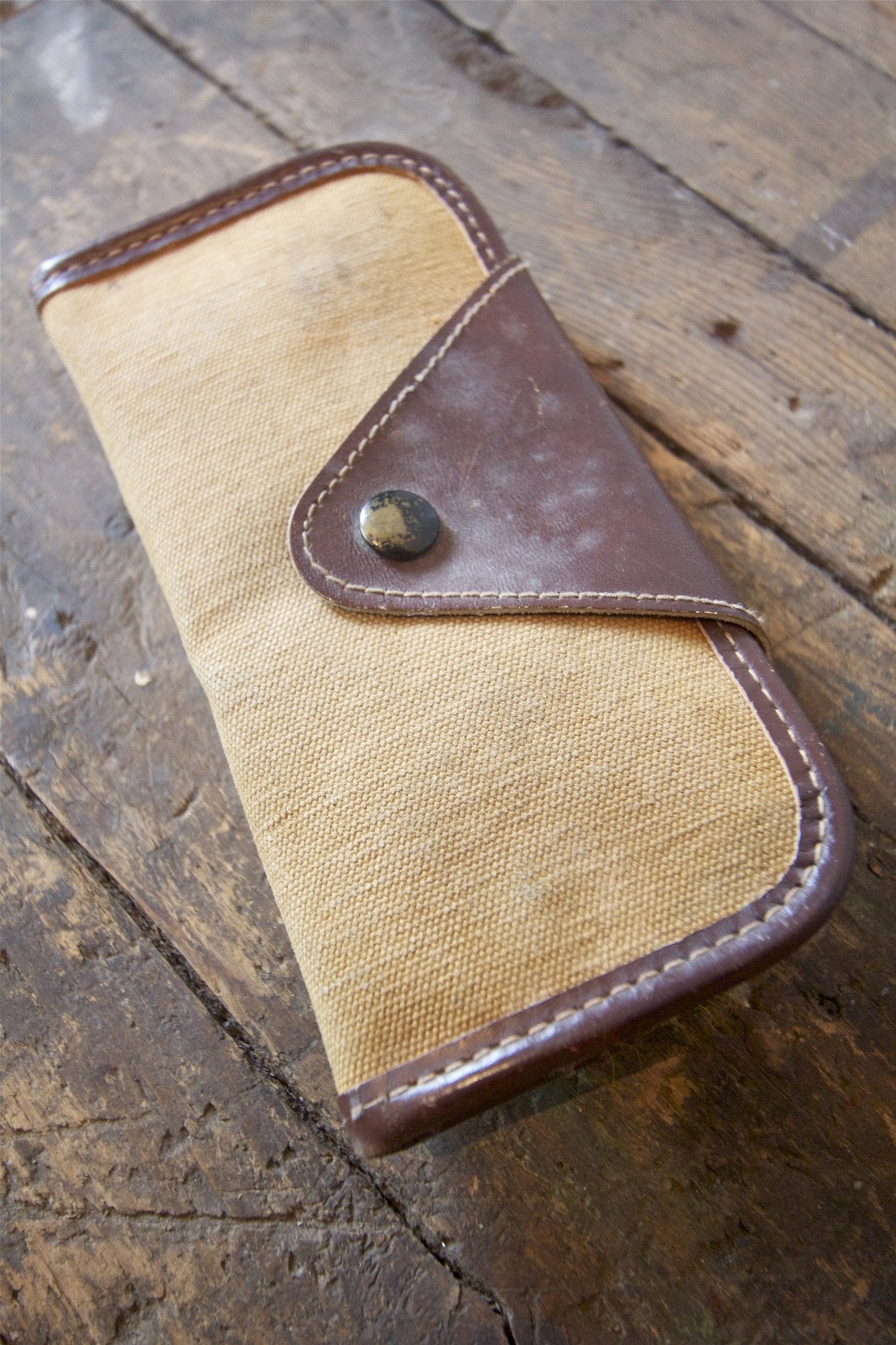 1930s LL Bean Fly Wallet - Diamonds & Rust