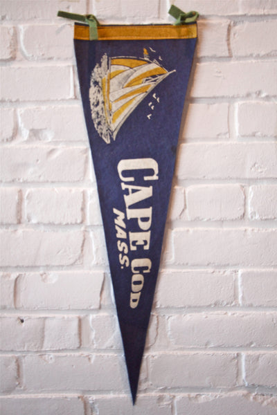 Vintage Cape Cod, Mass Pennant