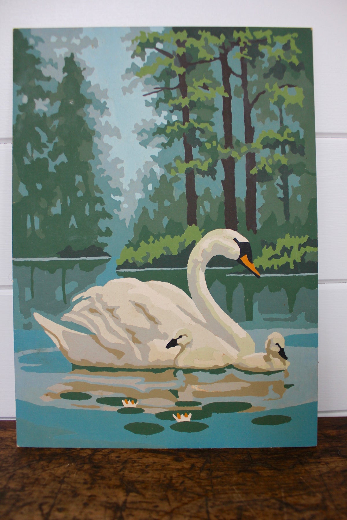 Vintage Swan Paintings (set of two, Paint by Numbers) - Diamonds & Rust