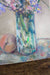 Vintage Iris & Cherry Blossoms Painting - Diamonds & Rust