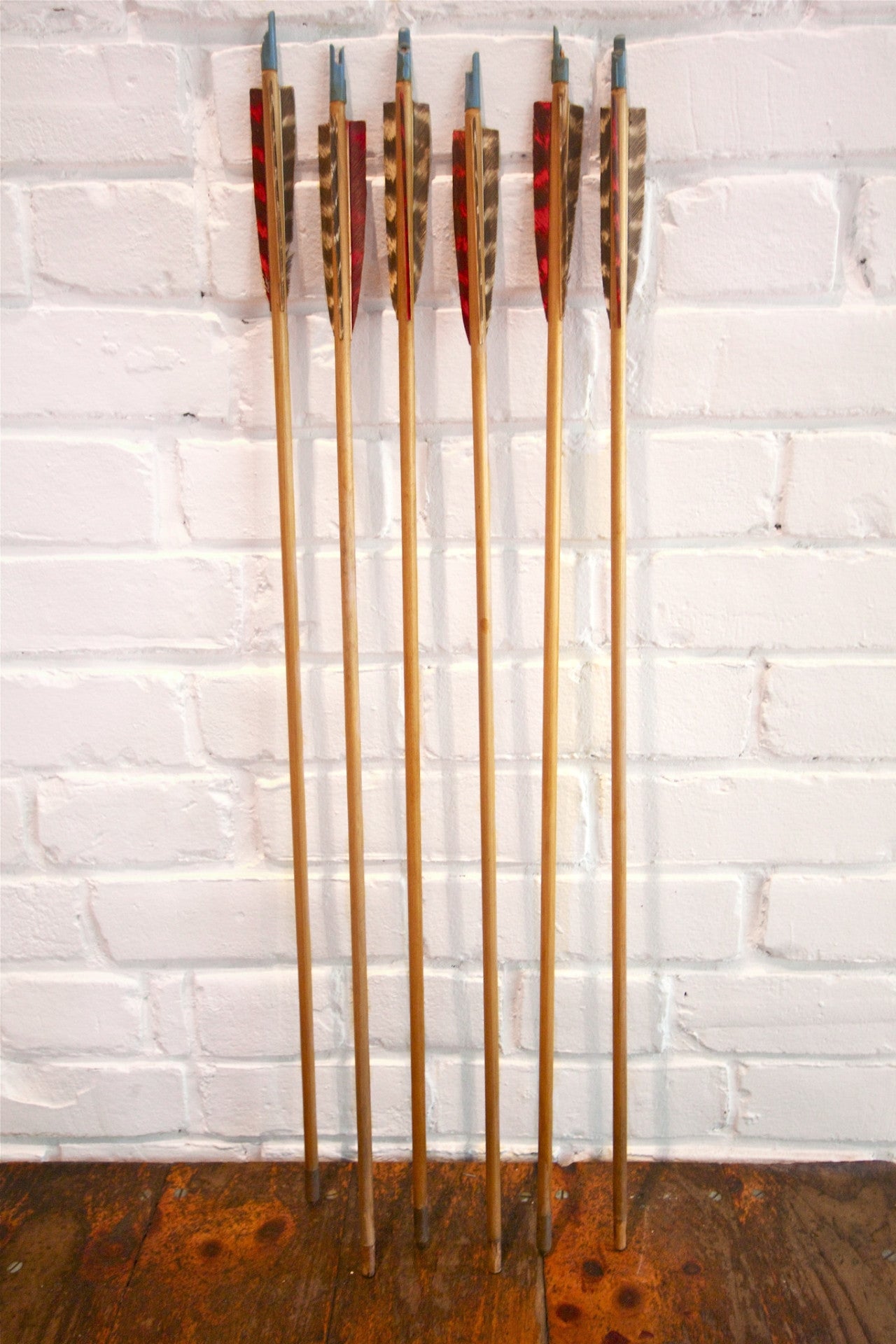6 Vintage Wooden Arrows