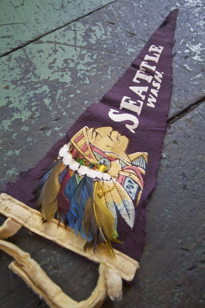 1940s Seattle Wash. Pennant - Diamonds & Rust