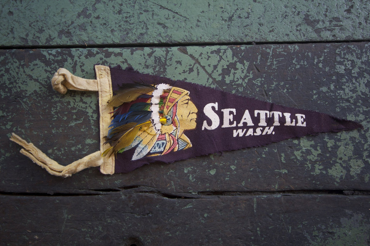 1940s Seattle Wash. Pennant - Diamonds & Rust