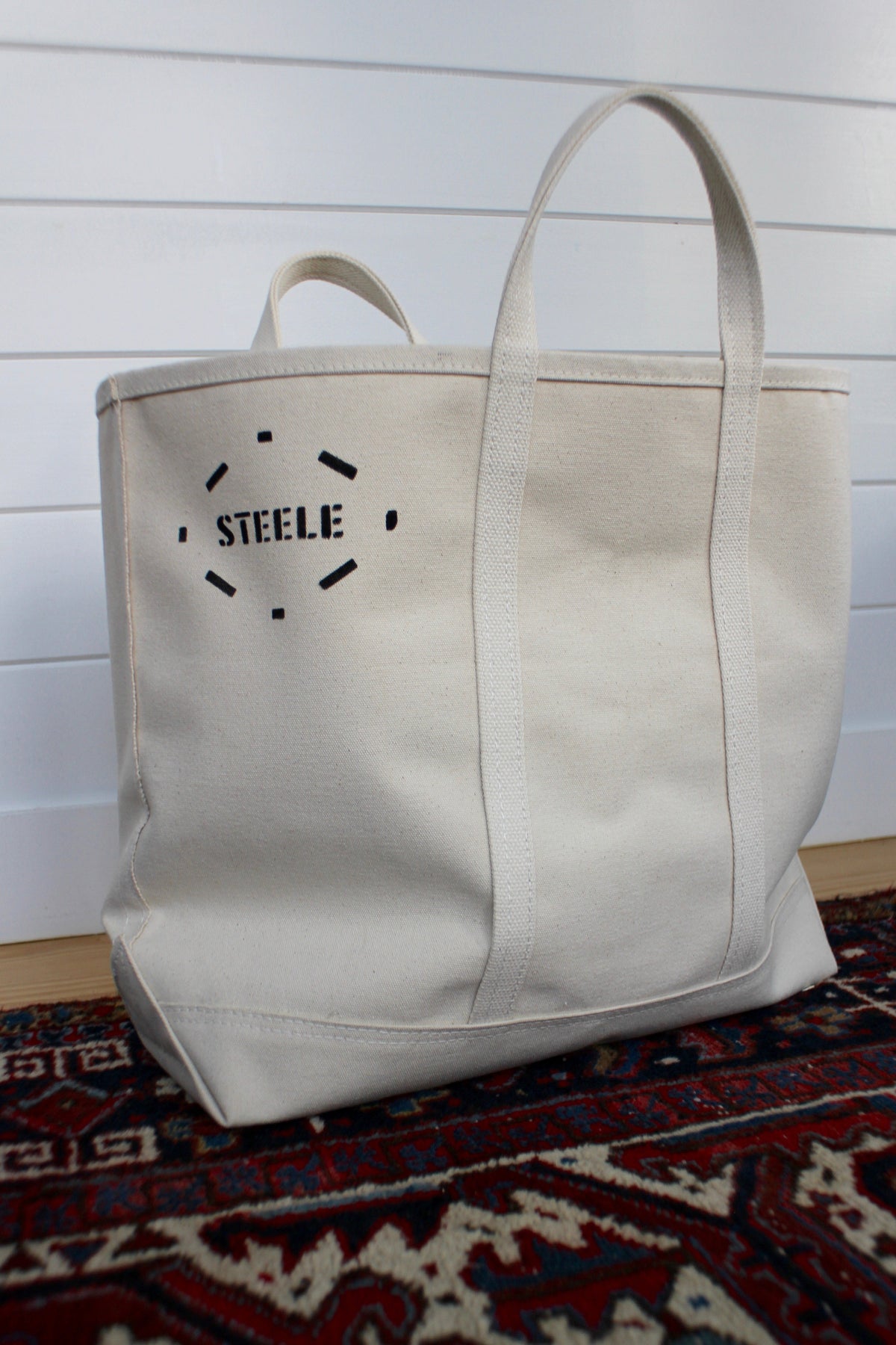 Steele Canvas Tote Bag: Medium - Diamonds & Rust