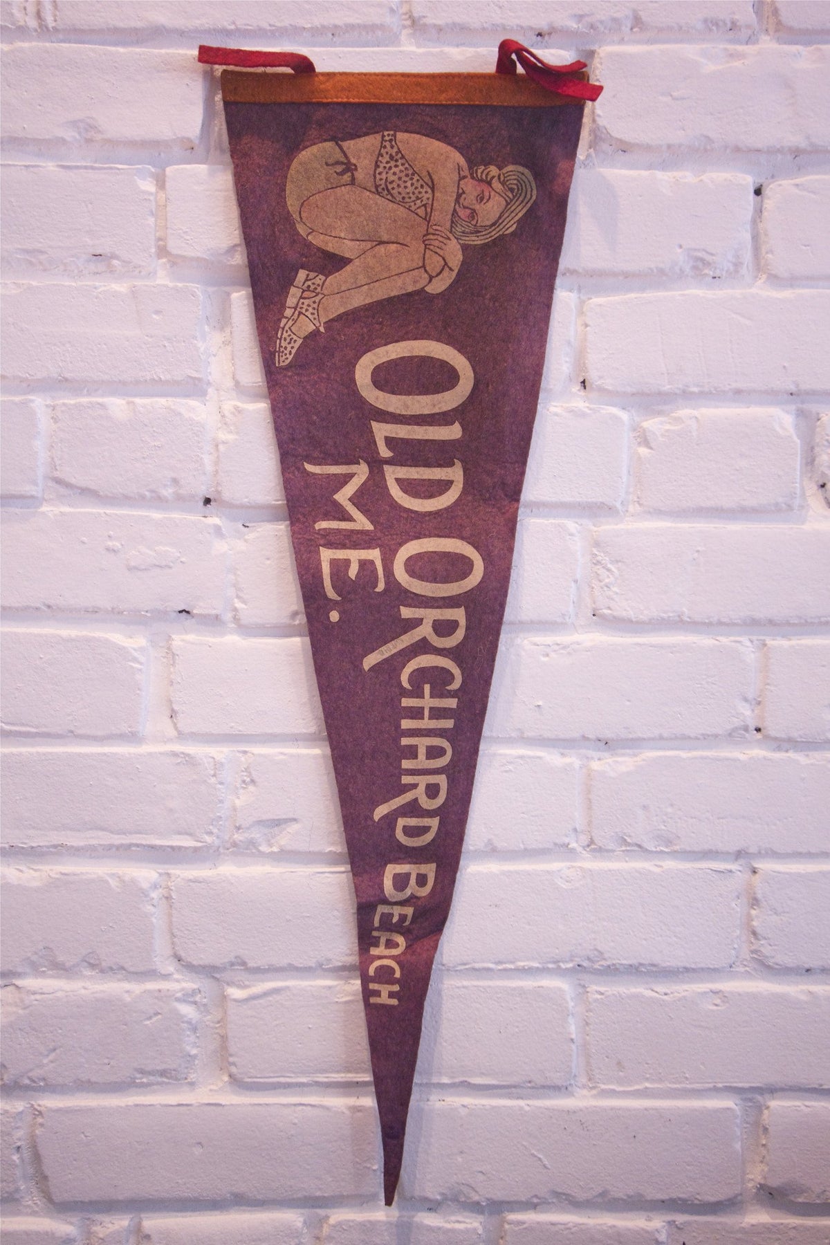 1950s Old Orchard Beach ME Pennant - Diamonds & Rust
