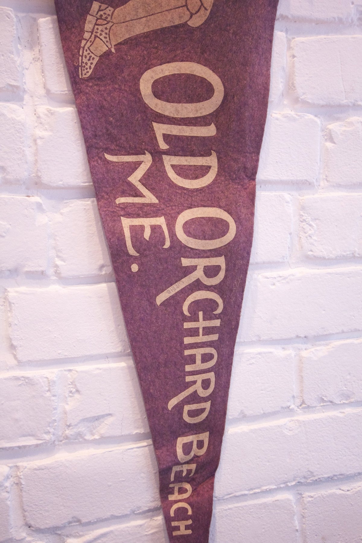 1950s Old Orchard Beach ME Pennant - Diamonds & Rust