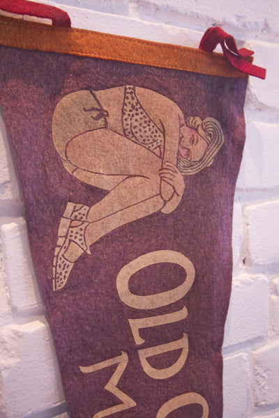 1950s Old Orchard Beach ME Pennant - Diamonds & Rust