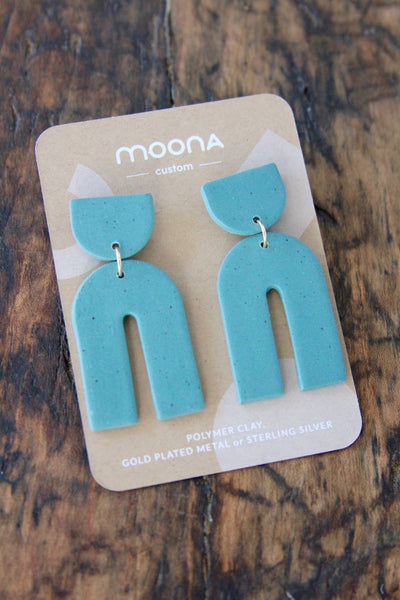 Moona Custom "The Brenda" Earrings - Diamonds & Rust