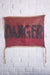 Vintage DANGER Cotton Flag