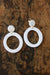 Moona Custom "Circle" Earrings - Diamonds & Rust