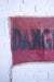 Vintage DANGER Cotton Flag