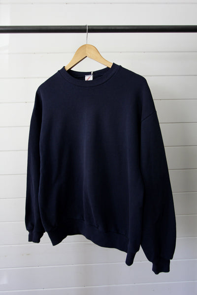Vintage Navy Blue Crewneck - Diamonds & Rust