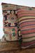 Vintage Rug Pillow - Diamonds & Rust