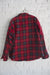 Vintage Red and Navy Flannel