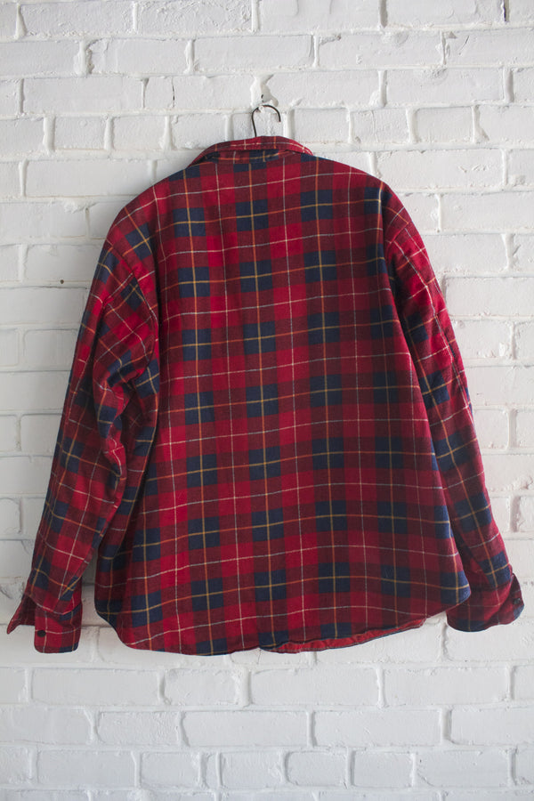 Vintage Red and Navy Flannel - Diamonds & Rust